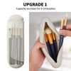 Picture of AGIKET Silicone Makeup Brush Holder Travel Cosmetic Bag：Soft Portable Cosmetic Face Brushes Holder with Upgrade Anti-Fall Out Magnetic Closure, Large Travel Makeup Brush Case - Starlight