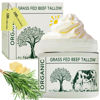 Picture of mkzea Beef Tallow, Beef Tallow for Skin, Tallow Face Moisturizer, Unscented All Organic Beef Tallow Blam Grass Fed Whipped Tallow Face Cream Moisturizer Body Lotion Skin Care