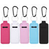 Picture of Pengxiaomei 5 Pcs Chapsticks Holder Keychain, Stocking Stuffers for Adults Women Colorful Lip Balm Keychain Holder with Metal Clip