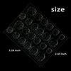 Picture of Allstarry 288pcs (12 Sheets) Adhesive Tabs Waterproof Breathable Glue Tabs Double-Sided Nail Jelly Sticker Super Sticky Fake Nail Glue Stickers Transparent Flexible for Manicure
