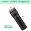 Picture of Cosywell Root Comb Applicator Bottle 6 Ounce 3 Pack Hair Oil Applicator Bottle Hair Applicator Brush for Hair Root Comb Color with Graduated Scale(Black Pink Green)