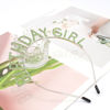 Picture of AOPRIE Happy Birthday Princess Crown Tiara, Silver Green, for Women and Girls, Rhinestone Birthday Accessories