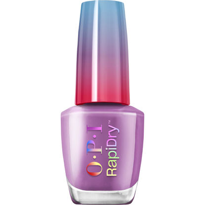 Picture of OPI RapiDry Bright Back at It | Opaque Dark Purple Crème Quick Dry Nail Polish | Vegan, Smudge Proof, Fast Drying