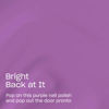 Picture of OPI RapiDry Bright Back at It | Opaque Dark Purple Crème Quick Dry Nail Polish | Vegan, Smudge Proof, Fast Drying