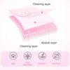 Picture of BLUERISE Lint Free Nail Wipes Pink 600pcs Nail Polish Remover Pads Soft Absorbable Eyelash Extension Glue Cleaning Wipes