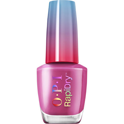 Picture of OPI RapiDry ASAPink | Opaque Bright Pink Crème Quick Dry Nail Polish | Vegan, Smudge Proof, Fast Drying