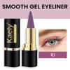 Picture of evpct 1Pcs Light Purple Gel Eyeliner Pencil Eye Black Face Paint Stick Makeup Set Waterproof Matte Cream Crayon Eyeliner Pencil Set Cat Eye Liners Eyeshadow Guide delineador de ojos contra el agua