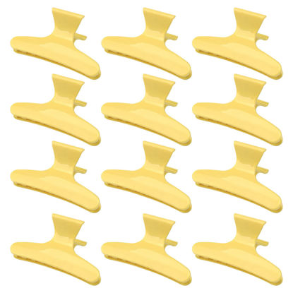 Picture of Ondder 12 Pack Butterfly Hair Clamps Clips Hair Claw Clips Salon Pro Section Clip for Styling Sectioning Cutting Coloring Hair Clips Hairdressing Salon Tool Hair Accessories for Women Girls