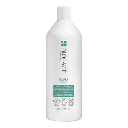 Picture of Biolage Scalp Sync Clarifying Shampoo | Removes Residue, Buildup & Excess Oil | Paraben & Silicone Free | For Oily Hair & Scalp | Vegan | Clarifying Salon Shampoo