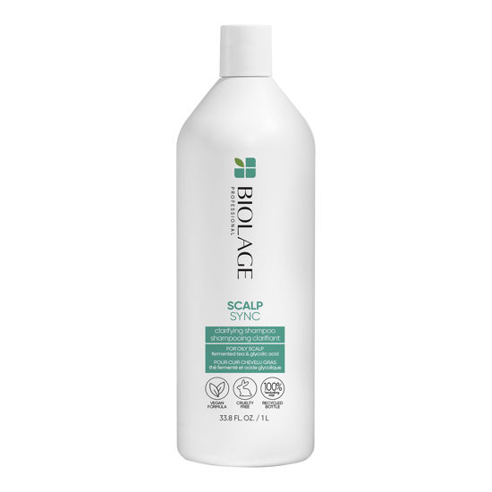 Picture of Biolage Scalp Sync Clarifying Shampoo | Removes Residue, Buildup & Excess Oil | Paraben & Silicone Free | For Oily Hair & Scalp | Vegan | Clarifying Salon Shampoo