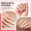 Picture of modelones Gel X Nail Kit, Upgrade 15Sizes Extra Short Almond Gel x Nail Tips, Nail Glue Nail Prep Dehydrate & Portable Led Lamp, 510Pcs Press On Fake Nails Tip Nail Extension Gift for Women