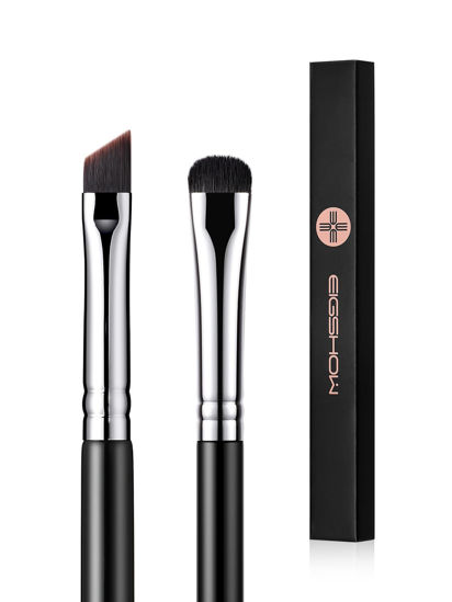 Picture of EIGSHOW Eyeliner Brush & Eyeshadow Brush, Eyeliner Brush Fine Angled PRO Precision Gel Eye Liner Makeup Brush High-End Small Eyeshadow Smudge Brush for Cat Eye Cute Wings Precise Liner Eye Makeup