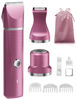 Picture of unibono 3-in-1 Electric Razor for Women - Waterproof Women Bikini Trimmer,Rechargeable Electric Shaver for Women,Pubic Hair Trimmer Women,Personal Trimmer Groomer for Body Hair (Rose Red, RR-1)