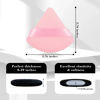 Picture of 8Pcs of Triangular Powder Puff Makeup Sponges, Made of Super-soft Velvet, Designed for Contouring, Eye, and Corner, Beauty Blender Foundation Mixing Container.