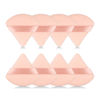 Picture of 8Pcs of Triangular Powder Puff Makeup Sponges, Made of Super-soft Velvet, Designed for Contouring, Eye, and Corner, Beauty Blender Foundation Mixing Container.