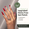 Picture of MelodySusie Hema Free Gel Nail Polish, 0.5 Fl Oz Thick Red Gel Polish, Non-Toxic, Long Lasting, Soak Off UV Nail Polish, Manicure Nail Design Salon DIY Nail Art at Home-072