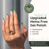 Picture of MelodySusie Hema Free Gel Nail Polish, 0.5 Fl Oz Thick Fresh Green Gel Polish, Non-Toxic, Long Lasting, Soak Off UV Nail Polish, Manicure Nail Design Salon DIY Nail Art at Home-347