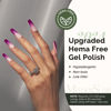Picture of MelodySusie Hema Free Gel Nail Polish, 0.5 Fl Oz Thick Dark Purple Gel Polish, Non-Toxic, Long Lasting, Soak Off UV Nail Polish, Manicure Nail Design Salon DIY Nail Art at Home-065