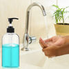 Picture of Empty Plastic Pump Bottles Dispenser 4 Pack 16oz/500ml Portable Clear BPA-Free Cylinder Shampoo Lotion Hand Pump Bottle Durable Refillable Containers for Massage Oil, Liquid Soap