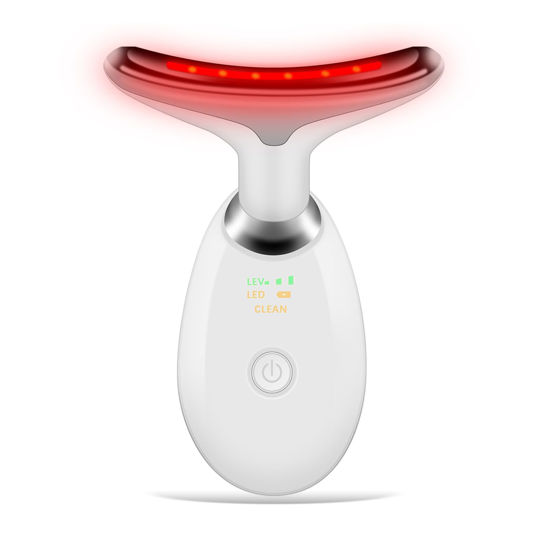 Picture of Face and Neck Massager Tools, Portable Facial Beauty Device,Facial Massager with 7 Color LED Lights for Skin Care