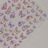 Picture of Butterfly Nail Art Stickers Decals Pink Butterfly 5D Embossed Nail Decals Shell Light Butterfly Nail Designs Adhesive Sticker Manicure Accessories for Women Girls DIY Nail Art Decorations Supplies