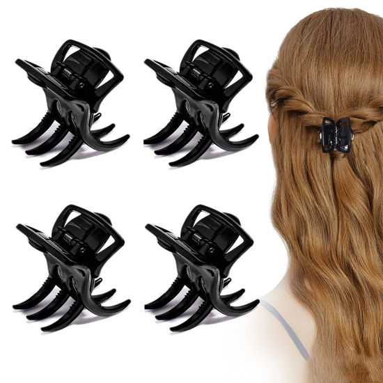 Picture of 4 Pieces Hair Claw Clips,Morhom Big Size Hair Claws 2.0 Inch Hair Jaw Clip for Women Girls Thick or Medium Hair