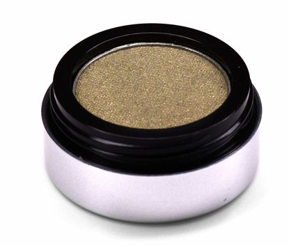 Picture of Pure Ziva Golden Olive Army Green Sage Shimmering Pressed Powder Single Vegan Eyeshadow; Talc, Paraben & Cruelty Free