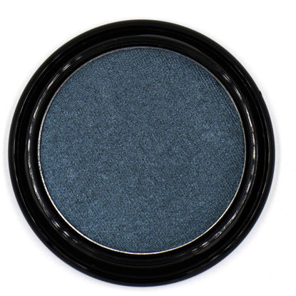 Picture of Pure Ziva Dark Starry Night Metallic Navy Blue Grey Gray Silver Shimmer Pressed Powder Single Vegan Eyeshadow; Talc, Paraben & Cruelty Free
