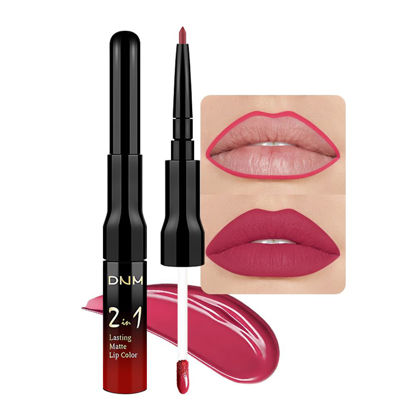 Picture of evpct 1Pcs Super Ruby Red Lip Stain Paint Matte Lip Liner and Lipstick Set Long Lasting Smudge Proof labiales matte mate larga duracion listip 24 hours a prueba de agua mate 24 horas originales,13#