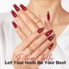 Picture of modelones Jelly Red Nail Polish, Sheer Dark Red Clear Translucent Semi-Transparent 15 ml Quick Dry Nail Lacquer Strengthener Long Last Finger Toe Nail Art DIY Manicure Gift for Women Girls 0.5 Fl Oz
