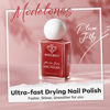 Picture of modelones Jelly Red Nail Polish, Sheer Dark Red Clear Translucent Semi-Transparent 15 ml Quick Dry Nail Lacquer Strengthener Long Last Finger Toe Nail Art DIY Manicure Gift for Women Girls 0.5 Fl Oz