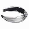 Picture of Etercycle Headband for Women, Knotted Wide Headband, Yoga Hair Band Fashion Elastic Hair Accessories for Women (PU Silver)