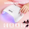 Picture of MEFA UV Nail Lamp, 72W UV Light for Gel Nails with 21pcs Lamp Beads, 3 Timers UV Dryer for Gel Nail Polish Polygel Fast Curing, LED Nail Lamp Professional UV Light for Home Salon Nail Tools
