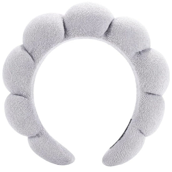 Picture of HitModa Spa Headbands for Washing Face or Facial, Makeup Headband, Skincare Headbands, Terry Cloth Headband Face Wash Headband Puffy Makeup Headbands for Face Washing, Mask, Skin Treatment