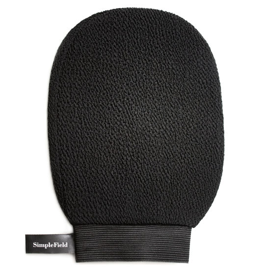 Picture of SimpleField Korean Exfoliating Mitt for Remove Dead Skin. 100% Viscose Deep Kessa Exfoliating Glove for Body Scrub, Keratosis Pilaris and Self Tanning. Easily Smooth Skin Surface. (1 Piece)