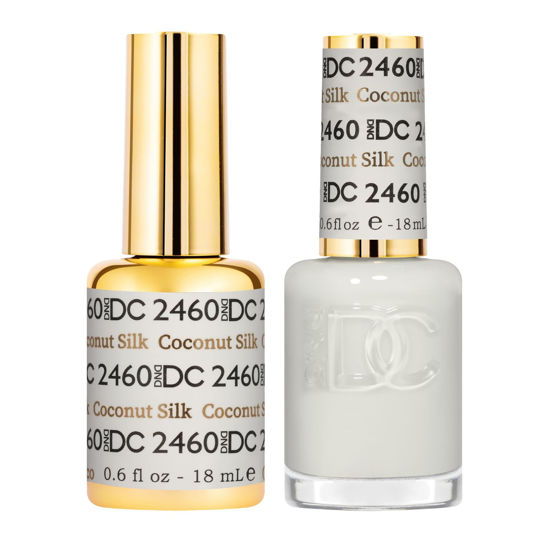 Picture of DND Gel DC Sheer Polish Set - 1 each of Gel Polish and Nail Polish, Coconut Silk, 0.5 Fl Oz