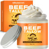 Picture of SilkySecret Beef Tallow for Face & Body (4 Oz), Grass-Fed Beef Tallow & Raw Wild Honey Blend, Deep Nourishing Tallow Balm for All Skin Types
