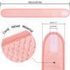 Picture of Whaline 4Pcs Spa Facial Headband Super Absorption Makeup Hair Wrap Adjustable Coral Fleece Hair Band Soft Towel Head Band for Face Washing Shower Sports