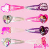 Picture of LUV HER Barbie Hair Clips for Girls Snap Clips 8 Pack Multi Color Ages 3+