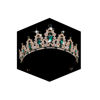 Picture of Kamirola - Queen Crown and Tiaras Princess Crown for Women and Girls Crystal Headbands for Bridal, Princess for Wedding and Party（01） (Gold Green)