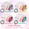 Picture of Born Pretty Chrome Nail Powder Metallic Mirror Effect Pigment Iridescent Mermaid Pearl Auroras Nail Powder Glitter Dust Kit for Gel Polish Nail Art Decoration