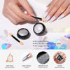 Picture of Born Pretty Chrome Nail Powder Metallic Mirror Effect Pigment Iridescent Mermaid Pearl Auroras Nail Powder Glitter Dust Kit for Gel Polish Nail Art Decoration