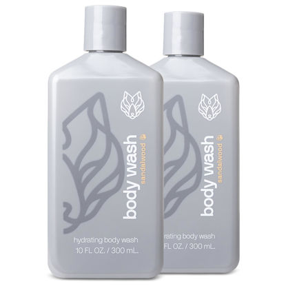 Picture of Black Wolf 2-Pack Hydrating Body Wash Bundle - Mens Moisturizing Bodywash for Dry, Dehydrated, & Sensitive Skin - Hyaluronic Acid, Aloe Vera, & Jojoba Oil Body Cleanser Help Remove Oil & Dirt