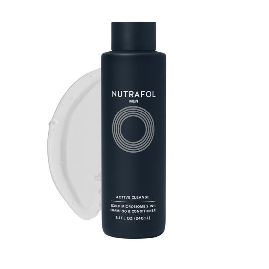 Picture of Nutrafol 2-in-1 Shampoo and Conditioner for Men with Thinning Hair, Hydrates, Boosts Visible Volume, Unclogs Follicles, Microbiome-Friendly, 8.1 Fl Oz