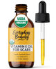 Picture of Organic Vitamin E Oil for Scars - All Natural & Vegan Skin Moisturizer 1oz - Light and Unscented Great for Scars After Surgery - Reduce Wrinkles, Anti Aging, Lighten Dark Spots - Face, Skin & All Over