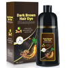 Picture of IIIMEIDU Hair Dye Shampoo for Gray Hair, 3 in 1 Herbal Ingredients Natural Shampoo Hair Dye for Women Men, Grey Coverage Shampoo 500ml (Dark Brown)