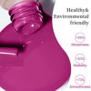Picture of MAYCHAO 15ML Magenta Gel Nail Polish 1Pc Viva Magenta Gel Polish Soak Off UV LED Nail Polish Nail Art Starter Manicure Salon DIY at Home, 0.5 OZ