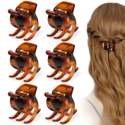 Picture of 6 Pieces Hair Jaw Claws, Morhom 1.3 Inch Thick or Medium Hair Clips for Women and Girls