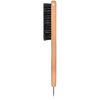 Picture of GranNaturals Smoothing & Styling Middle Part Boar Bristle Slick Back Hair Brush w/Narrow Metal Rat Tail End for Sectioning and Parting Sleek Ponytail Bun - Teasing, Backcombing, Edge Control