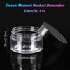 Picture of 50 Pack 1 OZ Plastic Jars Round Clear Cosmetic Container Jars with Lids, Eternal Moment Plastic Slime Jars for Lotion, Cream, Ointments, Makeup, Eye shadow, Rhinestone, Samples, Pot, Travel Storage
